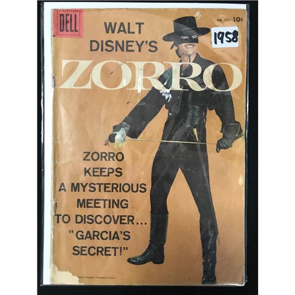 WALT DISNEY'S ZORRO 1958 (DELL COMICS)