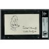 Image 1 : WALTER LANTZ SIGNED INDEX CARD (BECKETT COA)