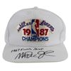 Image 2 : MAGIC JOHNSON SIGNED OFFICIAL 1987 LAKERS CAP (BECKETT COA)