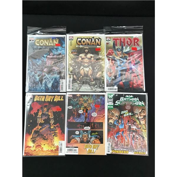 LOT OF 6 MISC COMICS BOOKS