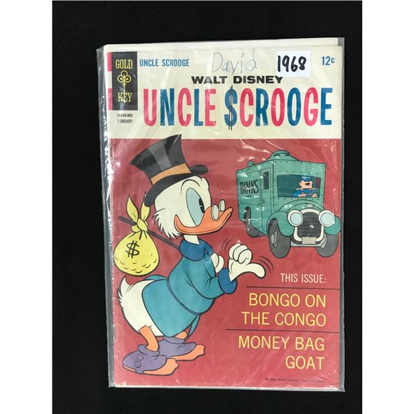 1968 WALT DISNEY UNCLE SCROOGE NO. 802