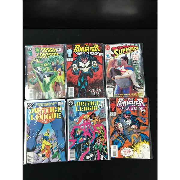 LOT OF 6 SUPERHERO COMICS (MARVEL AND DC  COMICS)