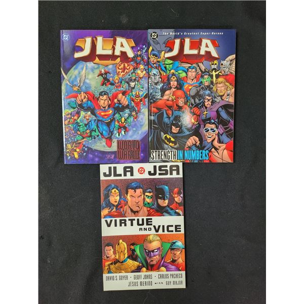 LOT OF 3 DC JLA COMIC BOOKS