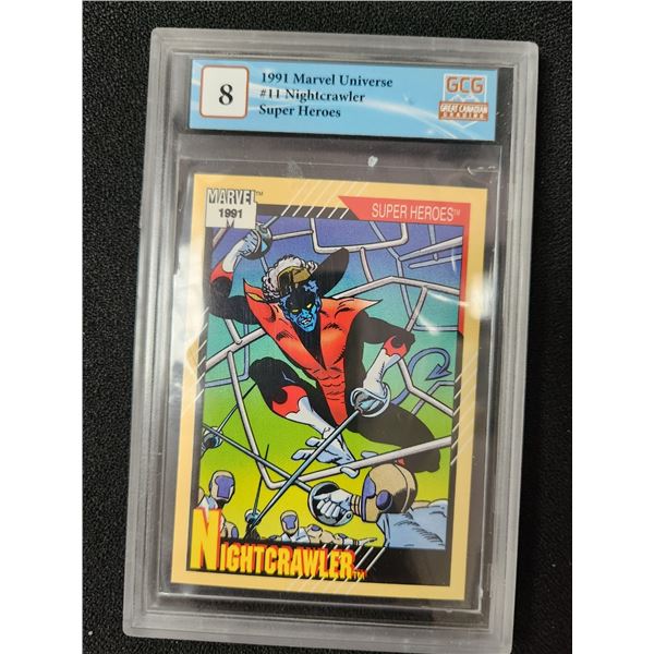 1991 MARVEL UNIVERSE NIGHTCRAWLER NO. 11 (GCG 8)