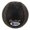 Image 2 : CHEVY CHASE SIGNED BLACK LEATHER BASEBALL (BECKETT COA)