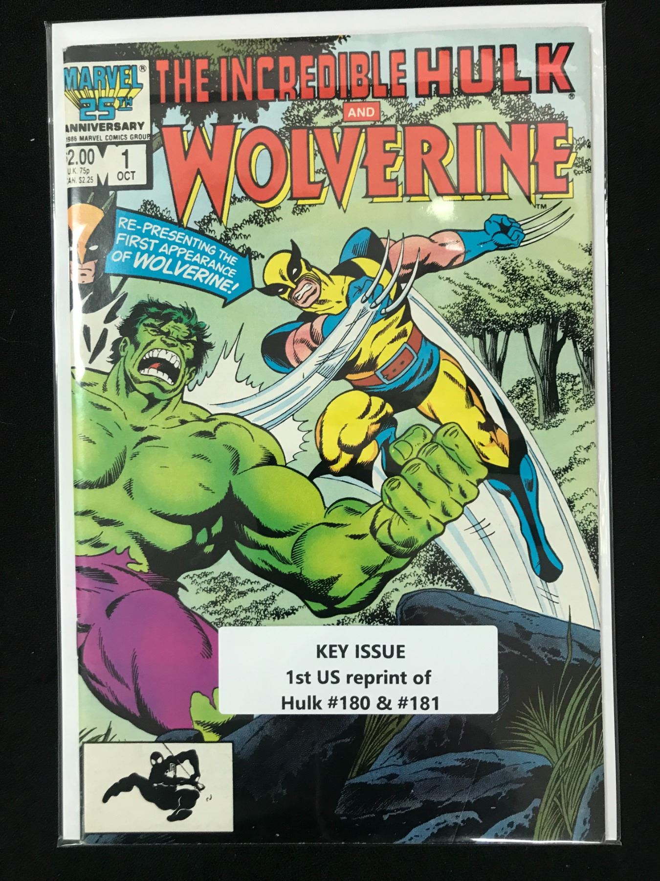 Marvel Reprint MARVEL COMICS NO.1 THE INCREDIBLE HULK AND WOLVERINE (1ST US REPRINT OF ...