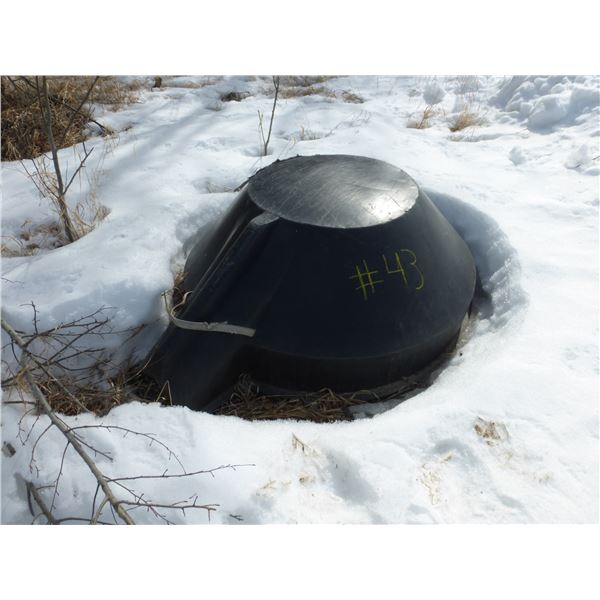 Plastic grain hopper