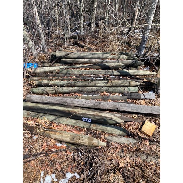 Qty of fence posts and RR ties