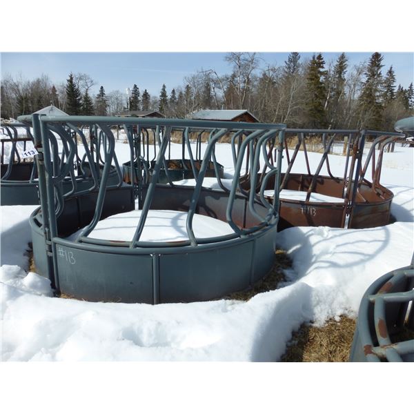 2- Round hay saver bale feeders