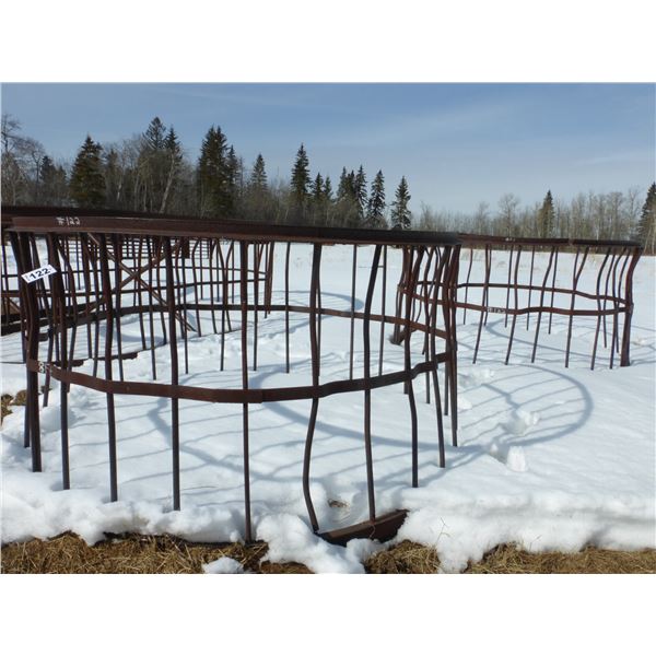2- 8' Dia. Round bale feeder