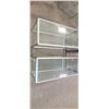 Image 1 : TWO GLASS DISPLAY CASES NO DOORS, ONE SHELF IN ONE. 38" X 24" X 16: