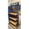 Image 1 : STANLEY DOUBLE SIDED DISPLAY RACK/SHELVING ON WHHELS. 72" X 30 X 27"