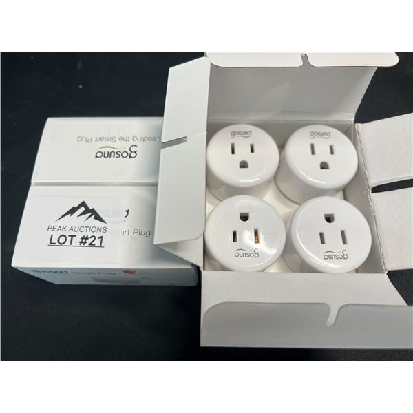 Lot of 2 Multi-Packs of Smart WiFi Plugs - 4PCS per box
