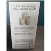 Image 2 : Lot of LED Glass Candles - Real Flame-Effect (3pack)