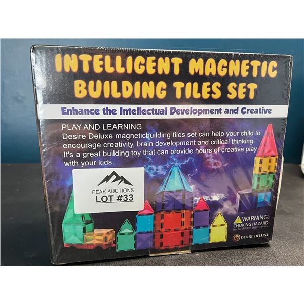 Lot of 1 Magnetic Building Tiles Toy Set