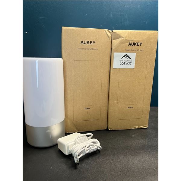 Lot of 2 Aukey Touch Control LED Lamps w/ Multi-Color Options