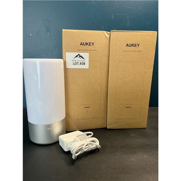 Lot of 2 Aukey Touch Control LED Lamps w/ Multi-Color Options