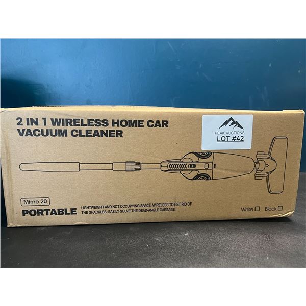 Lot of 1 2-in-1 Cordless Home/Car Portable Vacuum Cleaner