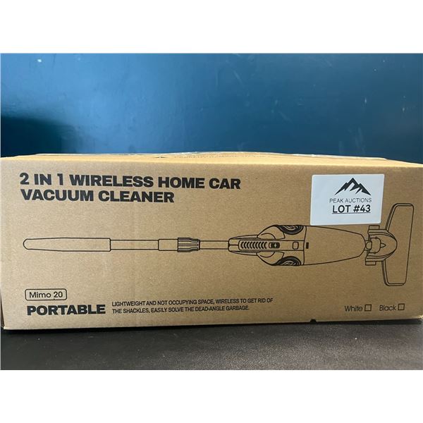 Lot of 1 2-in-1 Cordless Home/Car Portable Vacuum Cleaner