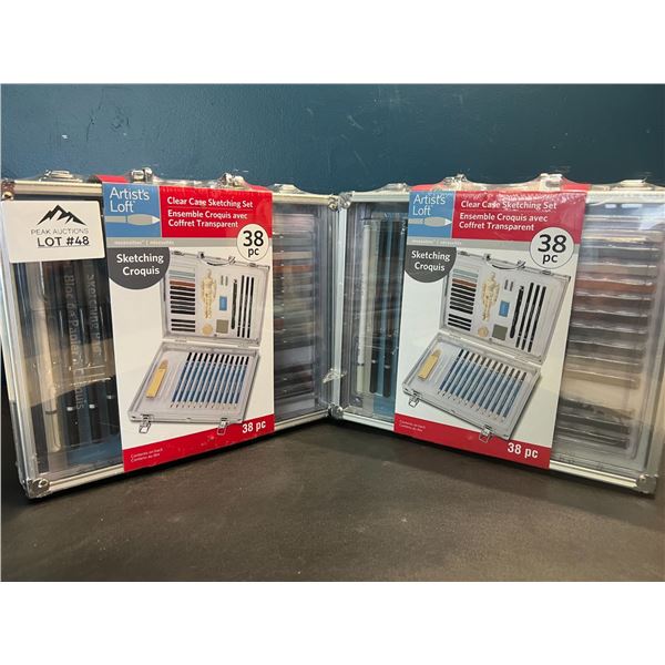 Loft Kit Drawing Lot of 2 Artist's Loft Sketching/Drawing Sets - 38PCS each