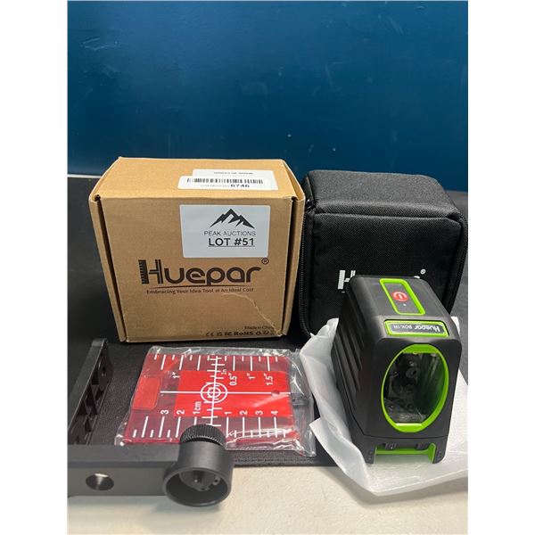 Lot of 1 Huepar Box-1R Self-Leveling Cross-Line Laser Level Tool