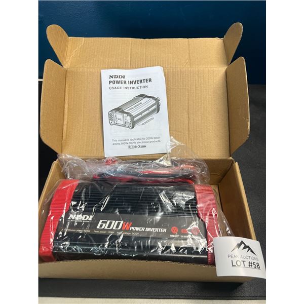 Lot of 1 600W NDDI Power Inverter