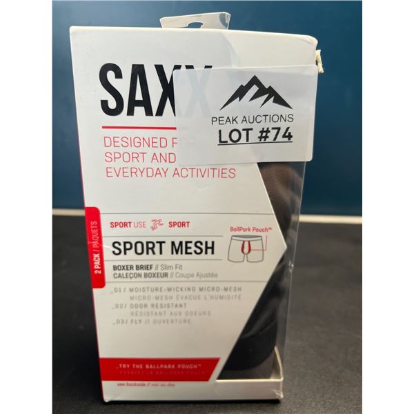 Lot of SAXX Sport Mesh Boxer Briefs for Men - 2 pack (Size Medium)