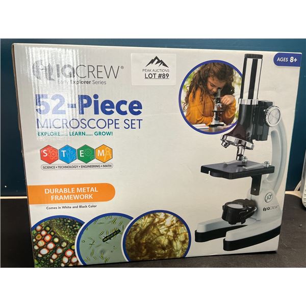 Lot of 1 IQCrew 52-Piece Microscope Set