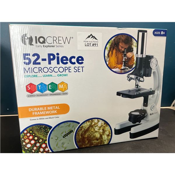 Lot of 1 IQCrew 52-Piece Microscope Set