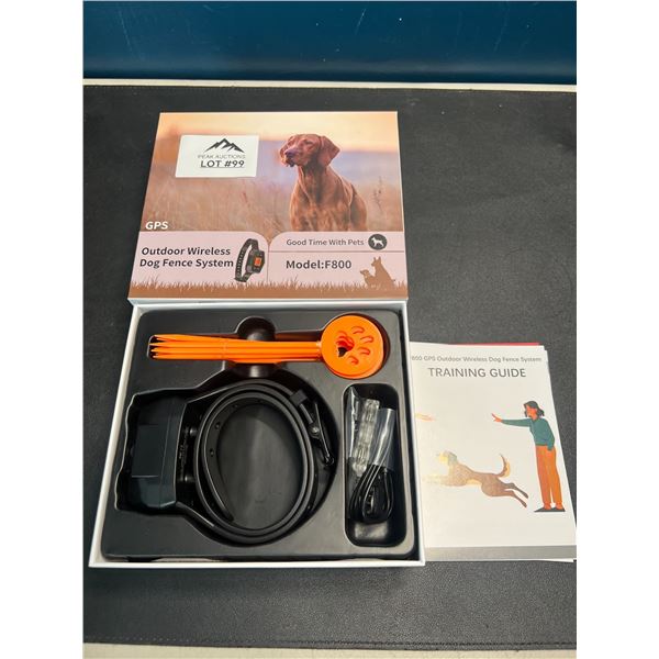 Lot of 1 Outdoor Wireless GPS Dog Fence/Training System - Covers up to 3000FT / 999 Yards