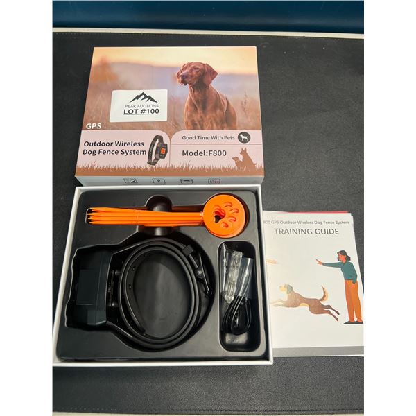 Lot of 1 Outdoor Wireless GPS Dog Fence/Training System - Covers up to 3000FT / 999 Yards