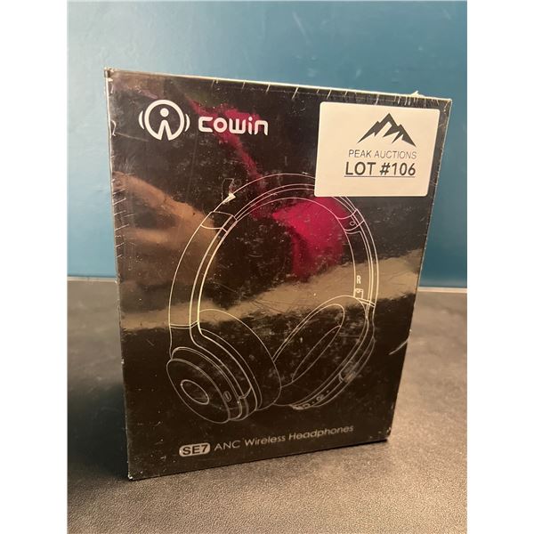 Lot of 1 Cowin SE7 Active Noise Cancelling Wireless Bluetooth Headphones