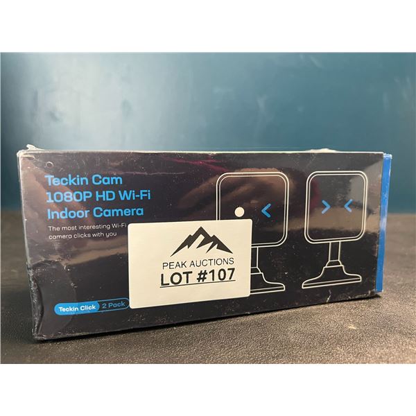 Lot of Teckin 1080P HD Wifi Indoor Security Cameras (2pack)