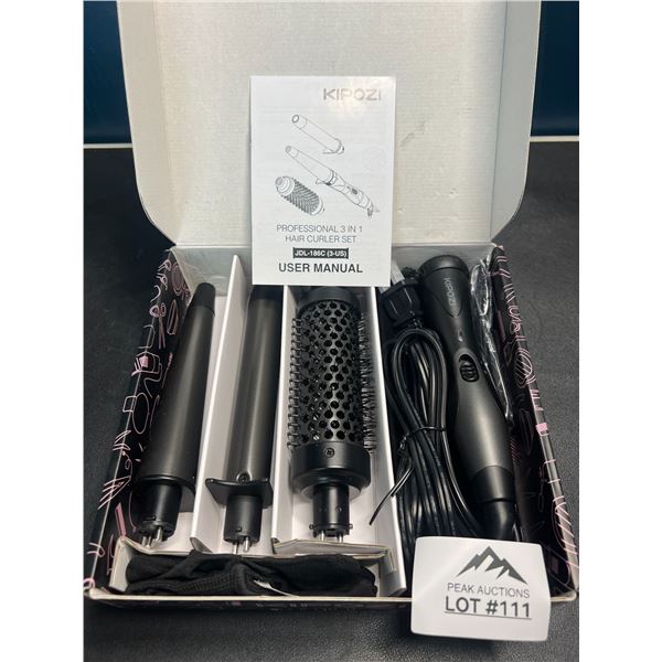 Lot of 1 Professional 3-in-1 Kipozi Hair Curler Set