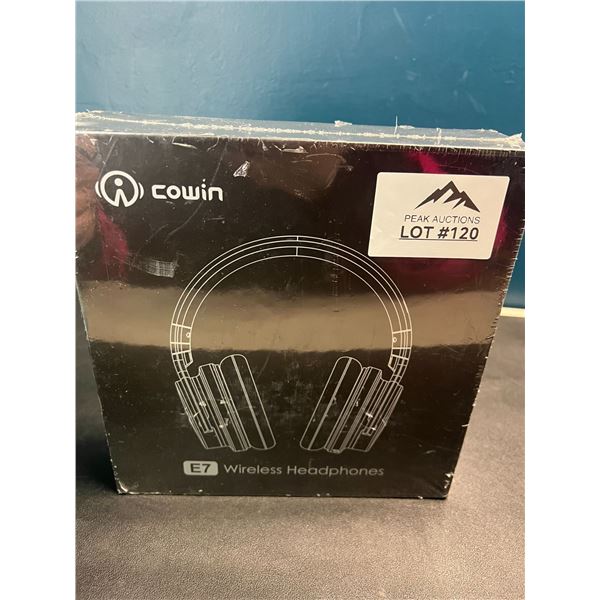 Lot of 1 Cowin E7 Wireless Noise-Cancelling Bluetooth Over-The-Ear Headphones