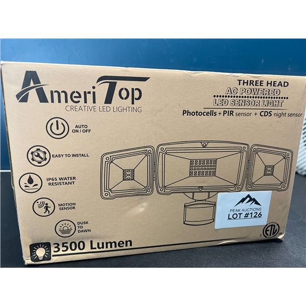 Lot of 1 AmeriTop LED Motion Sensor Security Light