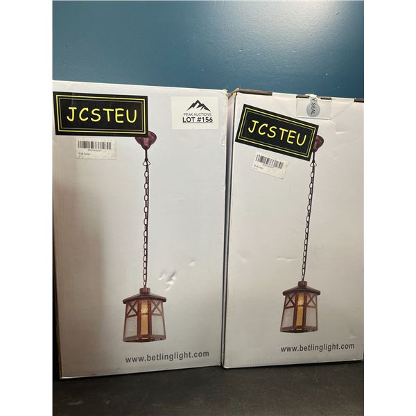 Lot of 2 Hanging Pendant Style Lights