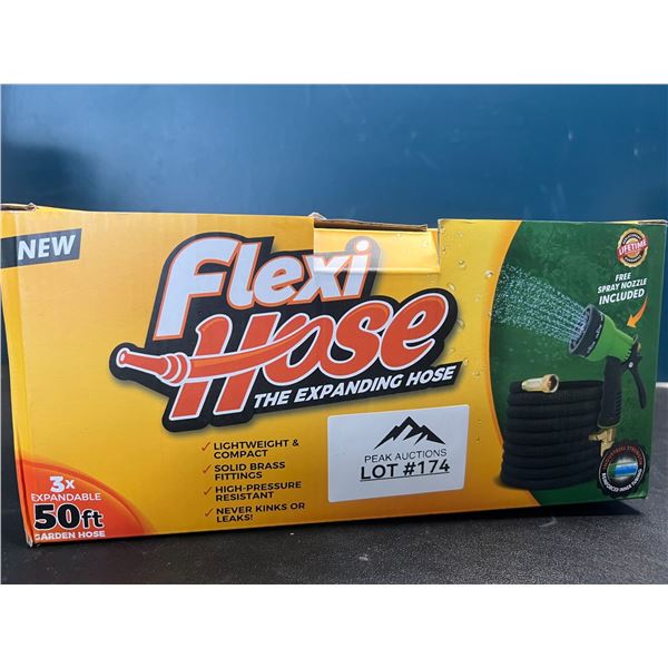 Lot of 1 Flexi Hose 50FT Expandable Garden Hose with Nozzle