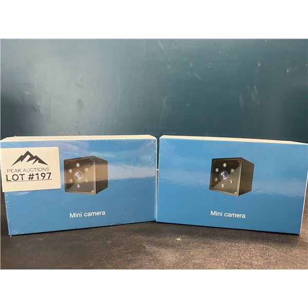Lot of 2 HD Spy/Mini WiFi Home Security Cameras