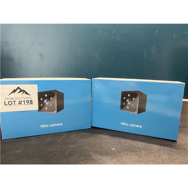 Lot of 2 HD Spy/Mini WiFi Home Security Cameras