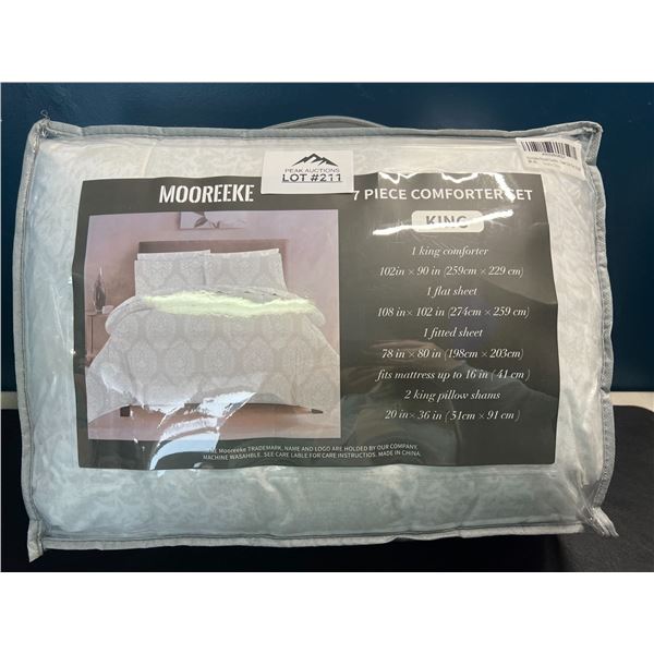 Lot of 1 7-Piece Comforter Set - King Size