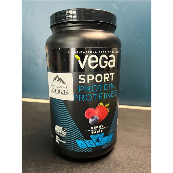 Lot of 1 Vega Sport Protein Powder - Berry Flavour - 801g