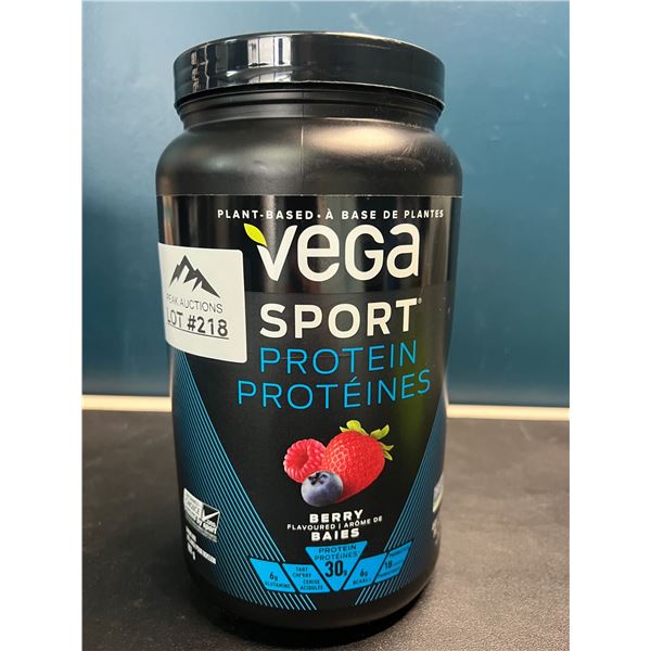 Lot of 1 Vega Sport Protein Powder - Berry Flavour - 801g
