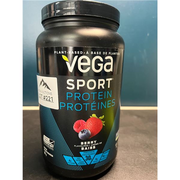 Lot of 1 Vega Sport Protein Powder - Berry Flavour - 801g