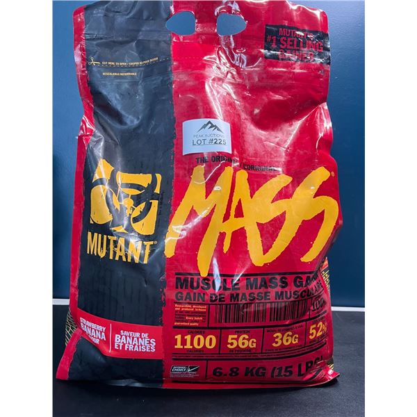 Lot of 1 Mutant Mass Muscle Mass Protein Powder - Giant 15LB Bag