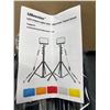 Image 3 : Lot of 2 Ubeesize LED Video Lighting Kits w/ Adjustable Tripod Stand (2 per box)