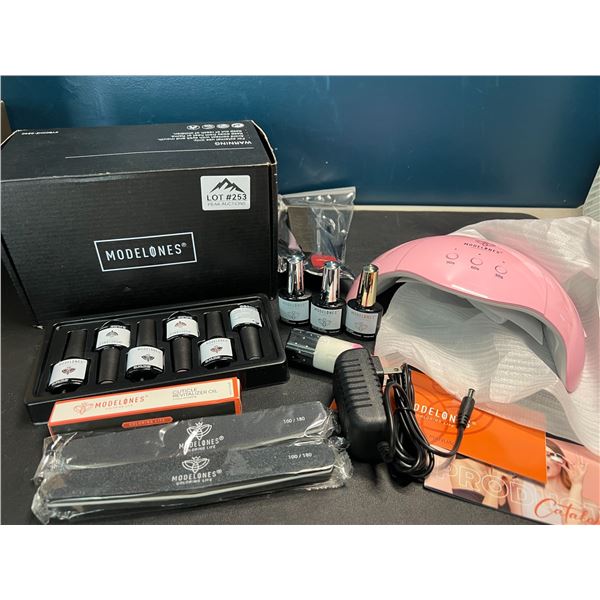 Lot of 1 Modelones Gel Nail Polish Kit w/ UV Lamp