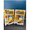 Image 1 : Lot of 2 Sunscreen Flasks for Booze/Liquor