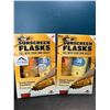 Image 1 : Lot of 2 Sunscreen Flasks for Booze/Liquor