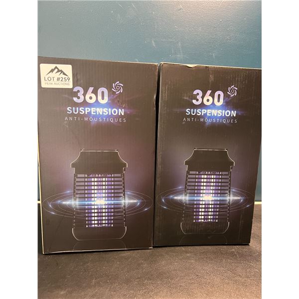Lot of 2 360 Degree Electric Mosquito-Bug Zappers - Indoor & Outdoor Use